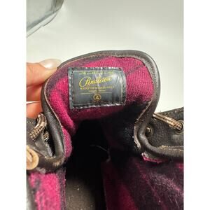 Pendleton Leather upper Short Brown Duck Boots Women Size 10